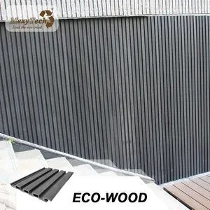 墙壁设计面板外部覆层面板铝室外面板上的木质层压板