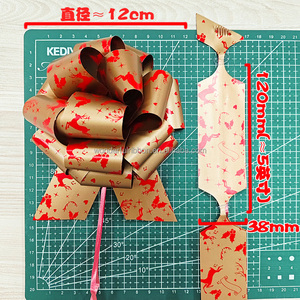 Coloré cadeau de noël arc présent panier ruban tirer chaîne emballage Pom Pom tirer arcs pour cadeaux décoration <span class=keywords><strong>fleur</strong></span> dactylographie - Product Image 6
