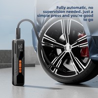 Compresseur de gonflage de pneus de voiture 60W DC12V en ABS certifié CE avec moniteur de pression des pneus et lumière d'urgence – Pompe compacte et portable