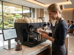 Machine à expresso professionnelle de style italien, machine à café haute puissance à pression constante pour café/restaurant - Product Image 2