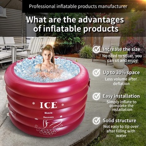 Portable Ice <b>Bath</b> Tub for Athletes <b>Inflatable</b> Cold Plunge Tub Freestanding Indoor/Outdoor Tub Folding Bathtub with Air Pump - Product Image 2