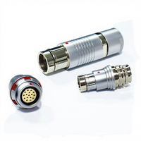 Connecteur circulaire étanche S102/S103/S104, fiche 2-14 broches, auto-verrouillante, protection IP68