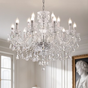 Lámpara de cristal de diseñador Advanced Sense, candelabro francés de estilo europeo para restaurante, dormitorio, luces colgantes de tamaño medio - Product Image 2