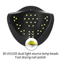 Nouvelle lampe à ongles à LED UV 168W professionnelle-Séchoir à ongles en gel plus rapide. Lampe de polymérisation à capteur automatique, idéale pour les travaux de polissage au gel de salon.