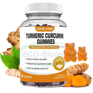 Ausreson Gommes Curcuma Gingembre Extrait Gingembre Compléments Alimentaires Soutien Vegan Curcumine Curcuma Gummies - Product Image 1