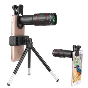 Mini monoculaire 18x25 avec trépied, optique universelle, lentille de télescope en verre pour téléphone portable - Product Image 5