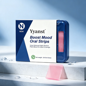 Plant Based Mood Boost Oral Strips Keep Balanced Night Rhythm Natural <b>Herbal</b> Blend Fast Dissolve For Evening Relaxation - Product Image 3