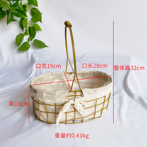 Portable Tassel Small Woven Rattan <b>Storage</b> <b>Baskets</b> Picnic Flower <b>Basket</b> - Product Image 3