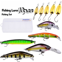 Cuillère dure d'eau douce chaude salée pour brochet bar truite Mandarin Maurice thon Marlin poisson-chat leurre de pêche