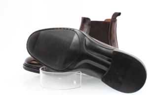 Zapatos italianos hechos en Italia marca FLECS acabado simple antideslizante negro Chelsea botas moda Zapatos hechos a mano - Product Image 3