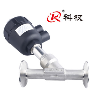 วาล์วปรับมุมแบบนิวแมติกสำหรับวิทยาศาสตร์และเทคโนโลยี DN15 Dn50 แบบ Tri Clamp ซีลแข็ง ทนต่อไอน้ำ ชนิด Y - Product Image 1