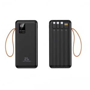 Banco de Energía Portátil de Gran Capacidad con Carga Rápida PD22.5W, 30000mah, Cables Integrados, Pantalla LED, 50000mah - Product Image 4