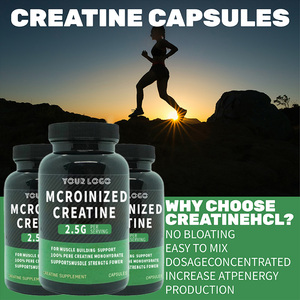 Capsules de créatine micronisée à base de formule végétale pour la croissance musculaire maigre, la production d'énergie, le soutien à l'exercice et la récupération après l'entraînement - Product Image 2