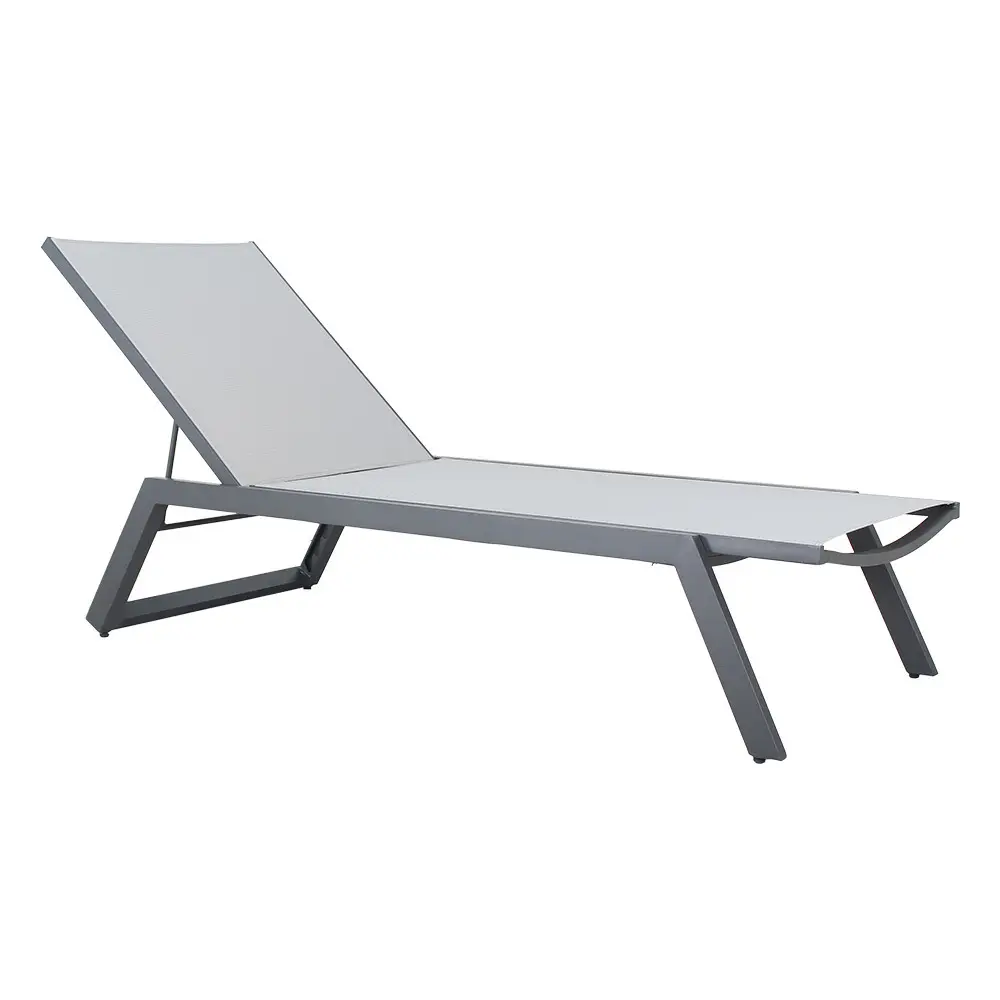 Goedkope Aluminium Frame Hotel Zwembad Strand Lounge Stoel Buiten Ligstoel