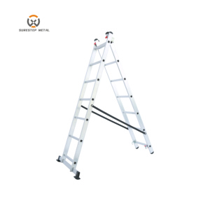 Échelle extensible moderne en aluminium SURESTEP à 2 sections, certifiée EN131, robuste, capacité de charge de 150 kg, pour extérieur et salle de bain - Product Image 5