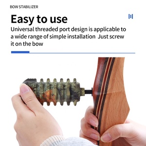 <span class=keywords><strong>Stabilisateur</strong></span> d'arc noir anti-vibration, amortisseur, accessoires de tir à l'arc, <span class=keywords><strong>stabilisateur</strong></span> en caoutchouc pour poignée d'arc composé de chasse - Product Image 5