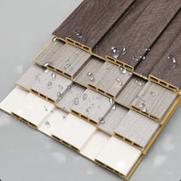 Nouveaux produits Panneaux muraux décoratifs de différentes couleurs, résistants à l'humidité, pour l'intérieur, panneaux muraux en WPC