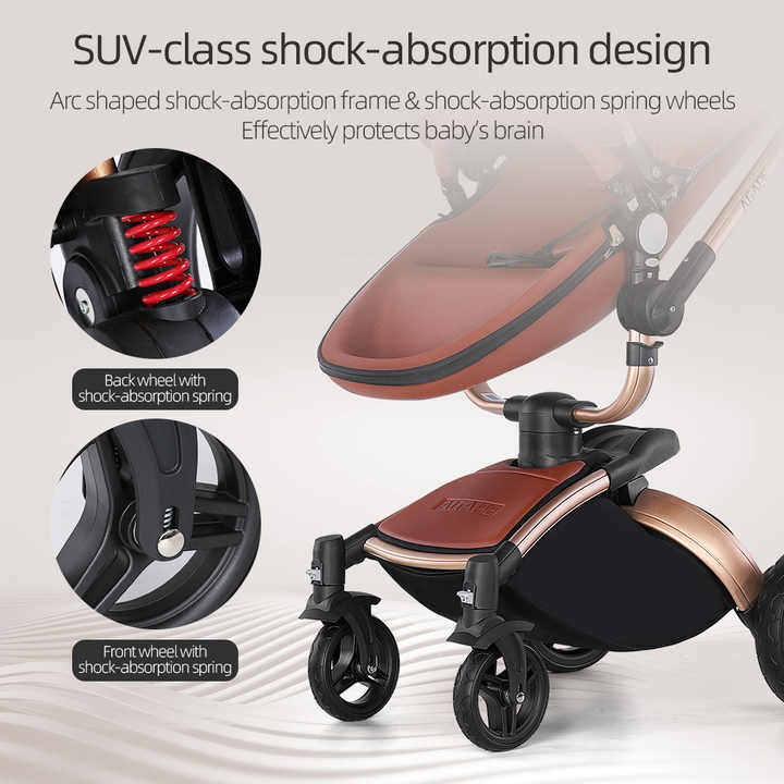 2024 Aulonブランドoemハイビューベビーカー3 in 1キャリッジ、EN1888 