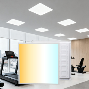 Thương mại trong nhà thả trần ánh sáng 2x2 gạch PVC chiếu sáng 3Power & 3cct trở lại thắp sáng <span class=keywords><strong>LED</strong></span> phẳng bảng điều chỉnh với ETL được liệt kê - Product Image 1