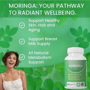 Stok kekuatan ekstra kapsul <span class=keywords><strong>Moringa</strong></span> antioksidan Protein tanaman Vegetarian dengan konsentrasi tinggi bubuk daun <span class=keywords><strong>Moringa</strong></span> - Product Image 6