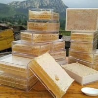 Miel en combles naturel bio, boîte transparente de 250g, emballage en vrac, prix de gros, combles de miel pur comestible