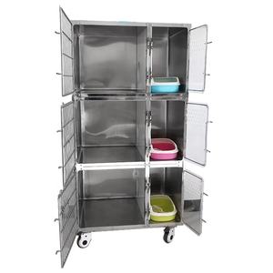 Jaulas Veterinarias Pujia de Acero Inoxidable 304, Jaulas para Mascotas PJJY-13, <span class=keywords><strong>Jaula</strong></span> para Perros para Clínica Veterinaria - Product Image 5