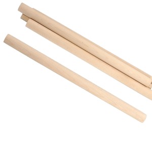 Bâtons ronds en bois massif de hêtre couleur naturelle, outils d'ouverture dorsale pour le yoga, accessoires de soutien unisexe - Product Image 2