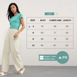 Côtelé femmes respirant sport haut court femmes vêtements de Sport Gym Fitness plaine serré T-Shirt - Product Image 4