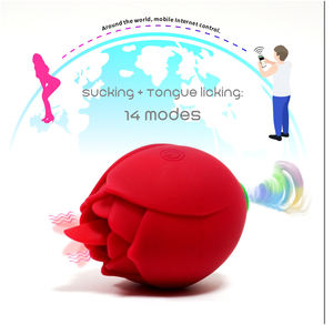 Consolador vibrador para mujeres, Juguetes sexuales, consoladores, pareja, lesbiana, flor de Rosa, lengua, aplicación para lamer, Control remoto, masaje de próstata Anal - Product Image 6