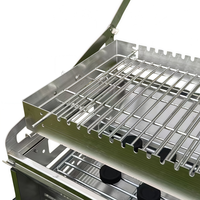 Barbecues pliants multifonctions modernes en acier inoxydable, écologiques, durables, pour le camping en plein air et la maison