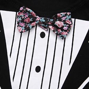 Capretti Del Bambino di modo Del Ragazzo Signore Vestiti Neonato Pagliaccetto Del Bambino Della Tuta Primavera Del Manicotto Lungo Arco Festa di <span class=keywords><strong>Compleanno</strong></span> Vestiti del Vestito di Vestito - Product Image 5