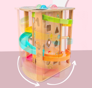 Vélo toboggan pour enfants jouet bébé puzzle piste coulissante en <span class=keywords><strong>bois</strong></span> éducation précoce frapper balle jeu assorti <span class=keywords><strong>scooter</strong></span> multifonctionnel - Product Image 6