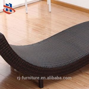 <span class=keywords><strong>Chaise</strong></span> <span class=keywords><strong>longue</strong></span> portable en poly rotin en forme de S moderne, mobilier de plage extérieur de haute qualité pour hôtels, villas, cour, <span class=keywords><strong>piscine</strong></span> - Product Image 6