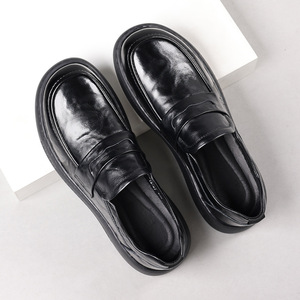 Baskets décontractées pour hommes printemps-été en cuir respirant avec doublure en PU et semelle intérieure en mesh, à lacets, style marche - Product Image 5