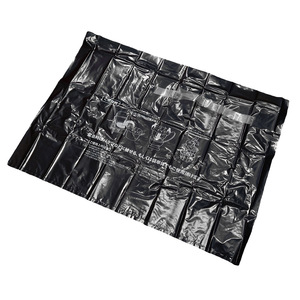 Sac urinoir d'urgence portable 500ml-600ml, étanche aux fuites et aux odeurs, rectangulaire noir, pour les voyages - Product Image 1