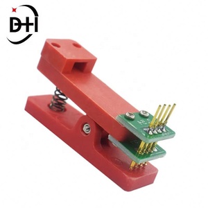 แท่นทดสอบ PCB พร้อมคลิปหนีบ 4 ขา ขนาด 2.54 มม. สำหรับดาวน์โหลดโปรแกรมและเขียนข้อมูล - Product Image 3