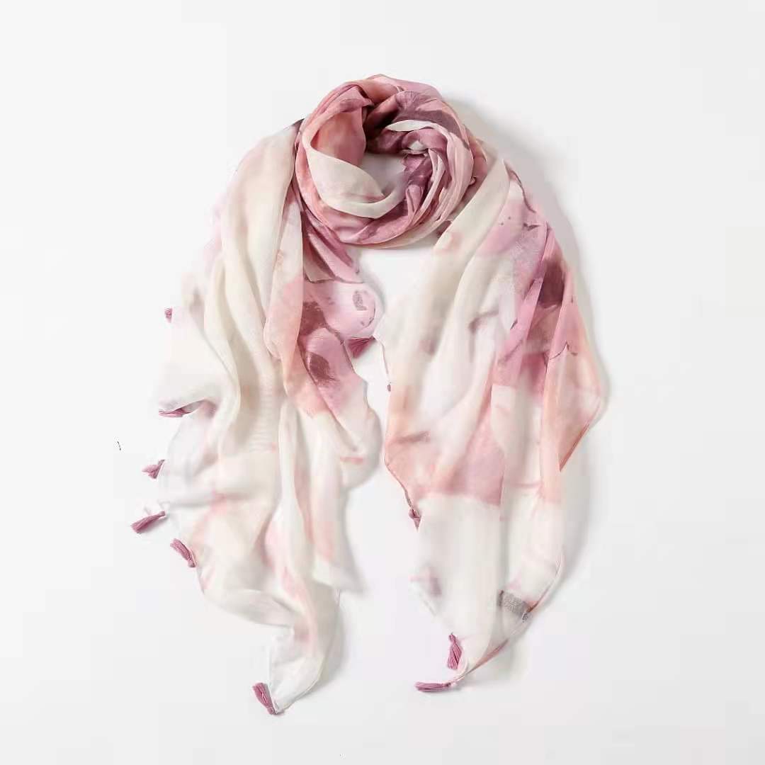 2025 Spring Autumn New Design High Quality Viscose Long Reversible Durable Scarf Shawl