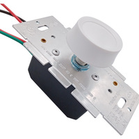 Interruptor de Pared Giratorio de 3 Vías, Unipolar, UL E522988, 120V, 600W, INC 150W, LED, CFL, para Control de Intensidad de Luz