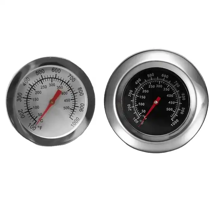 Bimetal Oven Thermometer Grill Smoker Pit Temperature Gauge