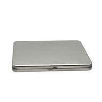 Boîte en fer blanc de qualité alimentaire pour CD, avec insert personnalisé, logo personnalisable, finition brillante, pour cartes, pièces de monnaie, petits objets, vente en gros