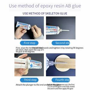 Resina epoxi transparente, pegamento AB, adhesivo fuerte para metal y cerámica, pegamento de endurecimiento rápido AB. - Product Image 6