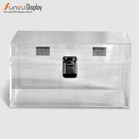 Boîte cadeau en acrylique avec logo de taille personnalisée en gros Boîte transparente en plexiglas avec serrure Boîte cadeau de mariage Cadeaux