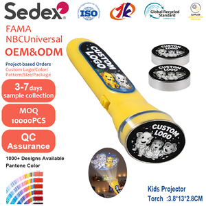 <span class=keywords><strong>Linterna</strong></span> de Proyección para Niños con Tapas de Lente Intercambiables, Proyector de Dibujos Animados, Juguete con Logotipo Personalizado, Estándar ASTM, Juguetes Luminosos - Product Image 1
