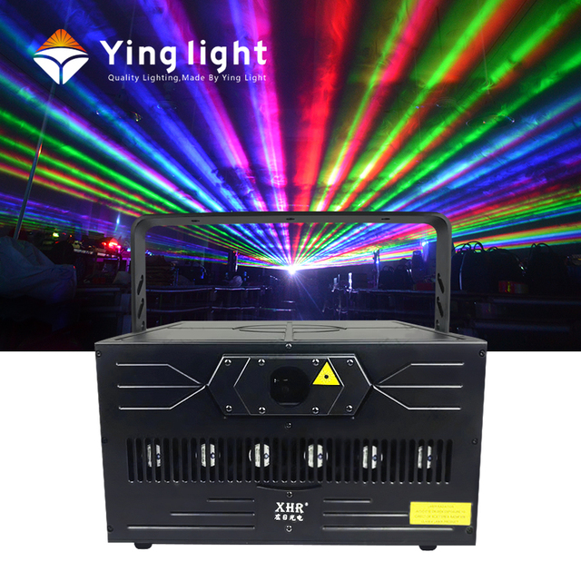 Outdoor 10w Full Color RGB Landmark Laser Light Sky 3D Animation  Laser Lights Projector