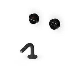 Zucchetti Isy22 Bidet miscelatore moderno nero opaco-Noir Dorè per uso bagno - Product Image 1