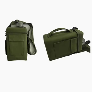 Durable Tactical Hunting <b>Water</b> Bottle <b>Carrier</b> 2L CP Pattern Nylon Pouch with Shoulder Strap for Outdoor <b>Camping</b> & Travel - Product Image 4