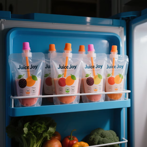 Tùy Chỉnh Trong Suốt Stand-up Spout Túi 300Ml/500Ml Nhựa Lỏng Spout Túi Cho Nước Trái Cây Lưu Trữ - Product Image 2