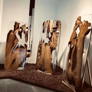 Luxury Design Most Popular Solid Wood Walnut <strong>clear</strong> River Inlaid Stone Epoxy Wooden Resin <strong>Table</strong> - Product Image 5