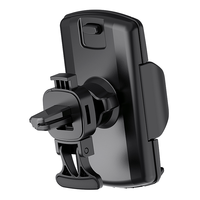 Support de téléphone à ventouse et aimant pour grille d'aération - Mains libres, rotation à 360°, antidérapant, plastique durable, fixation automatique