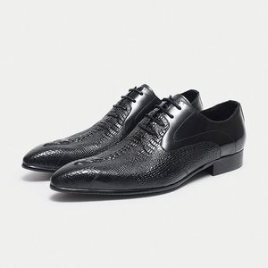 Bottines Chelsea pour hommes, nouvelle collection, best-seller, style automne, en cuir à motifs, pour affaires, formelles, légères - Product Image 6